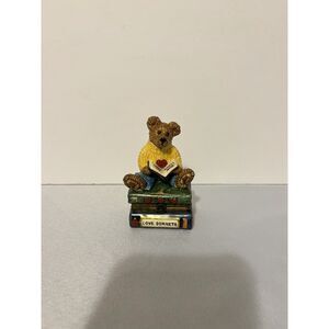 Boyds Bear Ware Pottery Hinged Trinket Box Love Sonnets